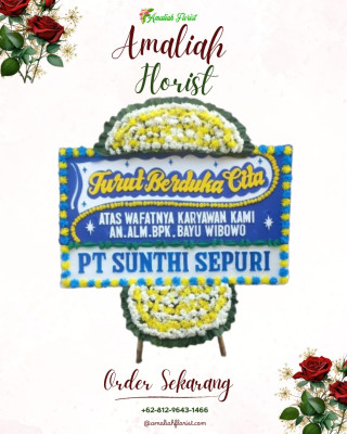 Papan Bunga Duka di Segalamider