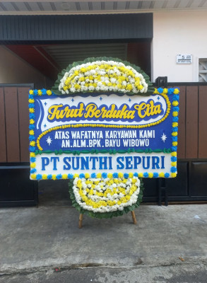 Papan Bunga Duka di Segalamider